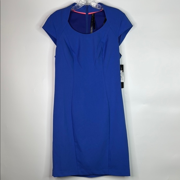 Marc New York By Andrew Mark Blue Bodycon Shift Dress NWT - Picture 1 of 10